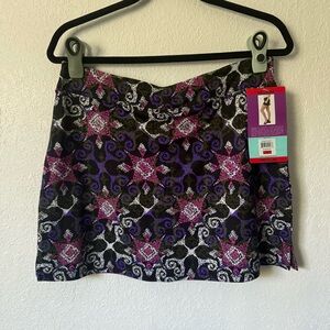 Tranquility by Colorado Clothing Purple and Black Mini Skirt NWT